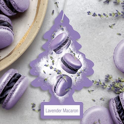 Image of LITTLE TREES Car Air Freshener | Hanging Tree Provides Long Lasting Scent for Auto and Home | 24 Air Fresheners |Lavender Macaron