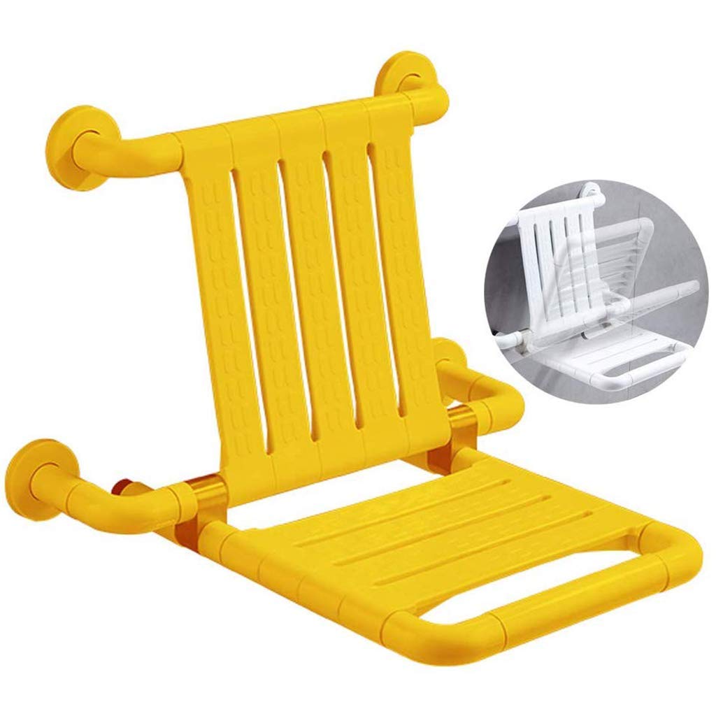Bancs d'aide au bain pliants tabouret de douche mural ergonomique blanc