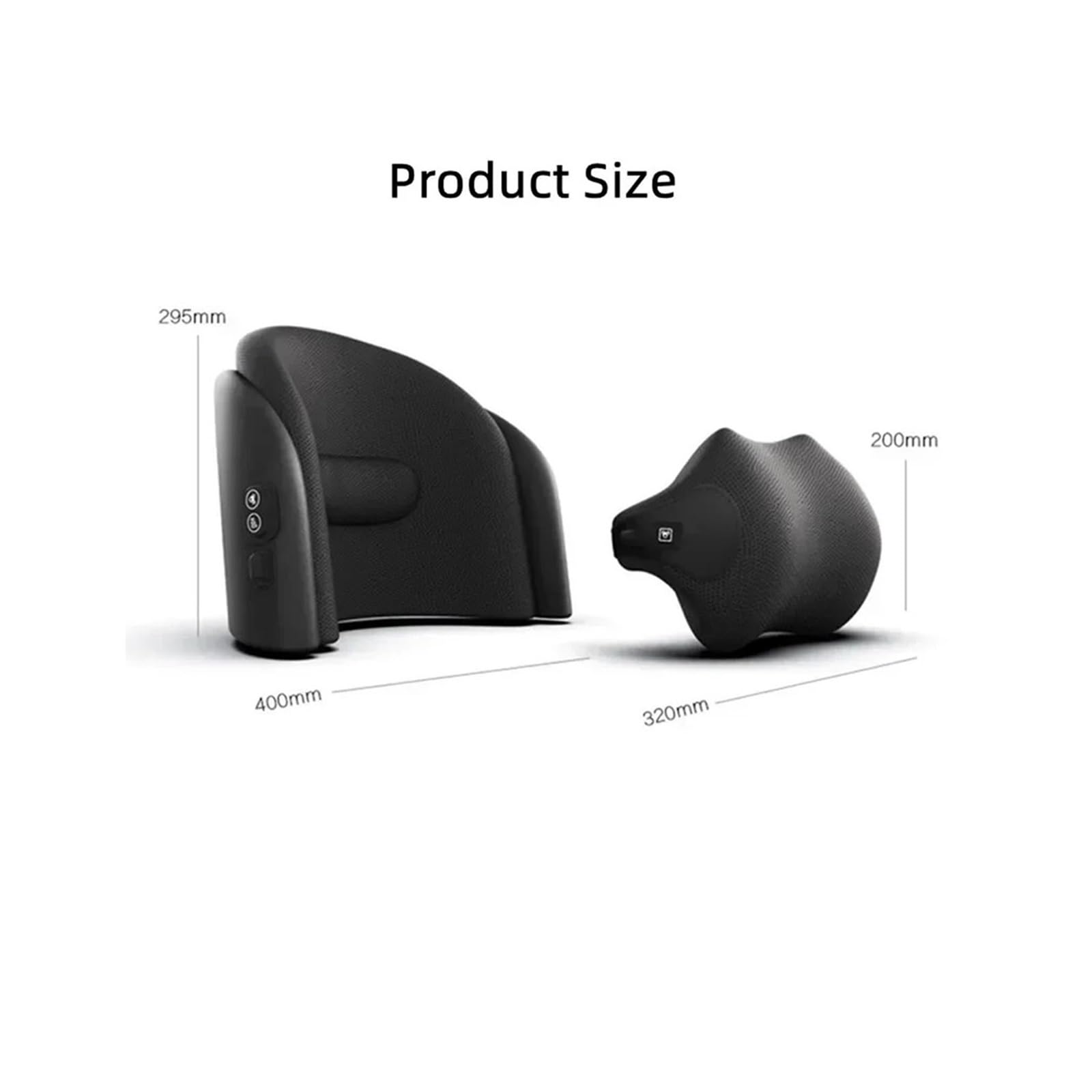 Poggiatesta per seggiolino auto Massaggio per auto Cuscino di supporto per il collo Cuscino per sedile posteriore Poggiatesta Supporto per simulazione Massaggio umano(Brown pillow)