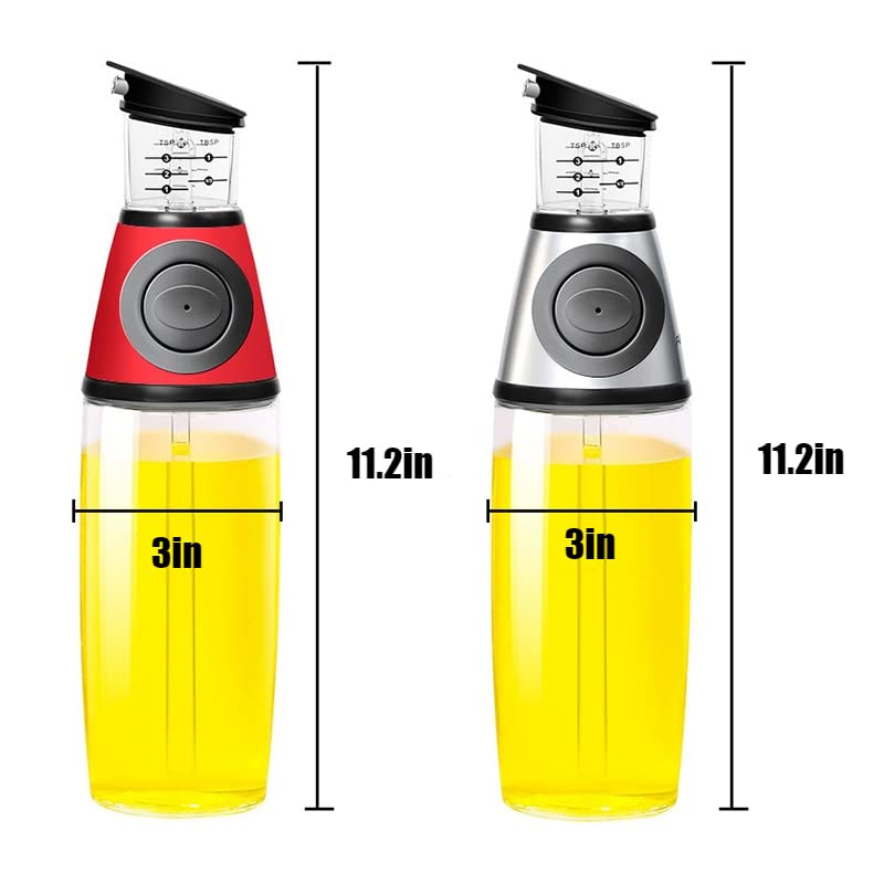 Oil Dispenser for Kitchen, 2 in 1,Spray Bottle with Brush