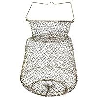 BPS OZL-11001 Angelkorb, groß, aus Draht, tragbar, mit Griff, runder Korb aus Metall, 30 x 40 cm