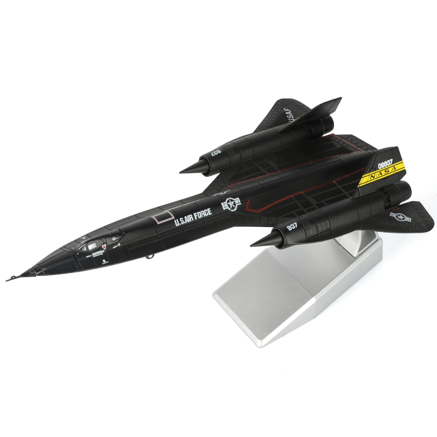 Amazon.co.jp: SEBUNAS 1/144スケール SR-71 ブラックバード航空機