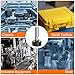 HARFINGTON Spring Plunger with Knurled Handle M6x1 Pin Dia. 3mm Retractable Quick Release Pins Stainless Steel Lock Out Type Index Plunger for Industrial Equipment, Black
