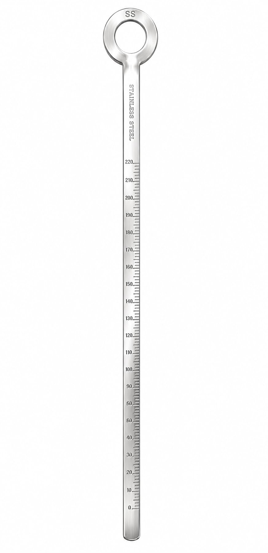 90 Degree Dip Rod for 220 Liter Drum Liquid Level Measurement Gauge Stick Oil Barrel Measuring Scale for Paint Diesel Tank Petrol Pump Pack of 1 (Stainless Steel) 4