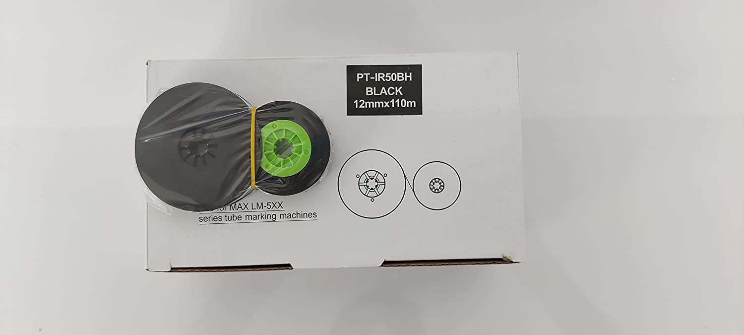 PRINT HOMELM-IR50B , PT-IR50BH Compatible for MAX LETAWIN LM-550A , for LM 500 Series Pack of 10PC (110 MTR PER Ribbon)
