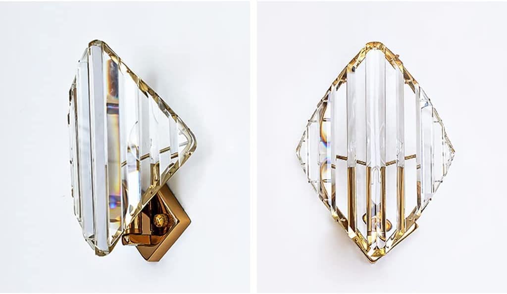 Luces de pared interiores Lámpara de pared Apliques de pared de cristal Dormitorio Lámpara de noche Pasillo Iluminación nocturna para sala de estar Baño Dormitorio Pasillo Escalera, casquillo E14