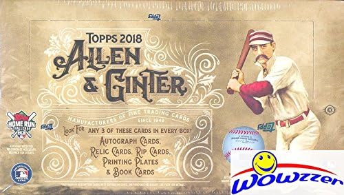 2018 Topps Allen & Ginter MLB Baseball MASSIVE Factory Sealed HOBBY Box with 192 Cards & (3) HITS! Look for Auto’s of Shohei Ohtani, Chris Hemsworth,Mike Trout, Derek Jeter,Bo Jackson & More! WOWZZER!