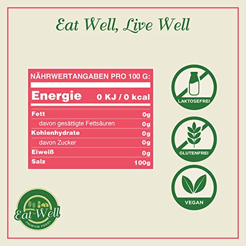 Foto von Eat Well Schwarzer Pfeffer Ganz 500g und Grobes Kristall-Himalayasalz 1kg, Salz und grobe Pfefferkörner, rosa Himalaya-Salz Produkt aus Punjab Pakistan, Schwarze Pfefferkörner, Nachfüllen der Mühle