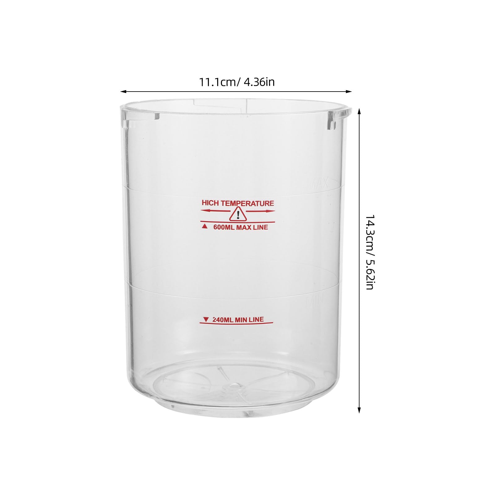 MAGICLULU Tazza di Ricambio per Facciale da 240-600ml in Abs Grande Capacità e Facile Monitoraggio del Livello Dell'acqua per Centri Benessere e Saloni di Bellezza
