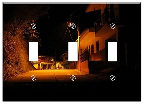 Switch Plate Triple Toggle - Landscapes Night Quindio Colombia Photography Night