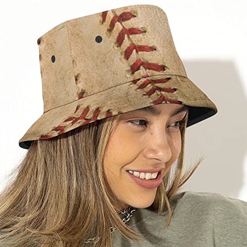 Baseball Bucket Hat for Women Football Fisherman Cap Soccer Sun Hat for Men Sports Ball Hats for Teens Summer Outdoor Beach4