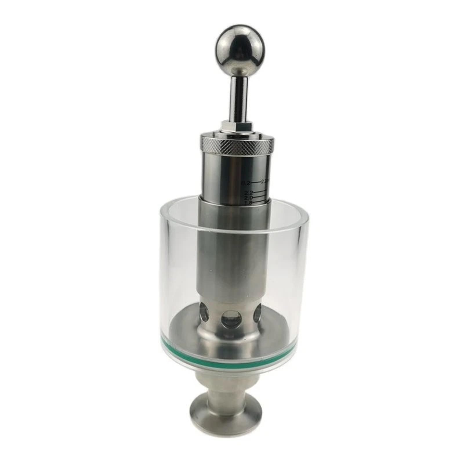 JNVFTCUX Sanitary 1.5'' Tri Clamp Spunding Valve Pressure Relief Fermenter Air Release Bunging Device for beer homebrew
