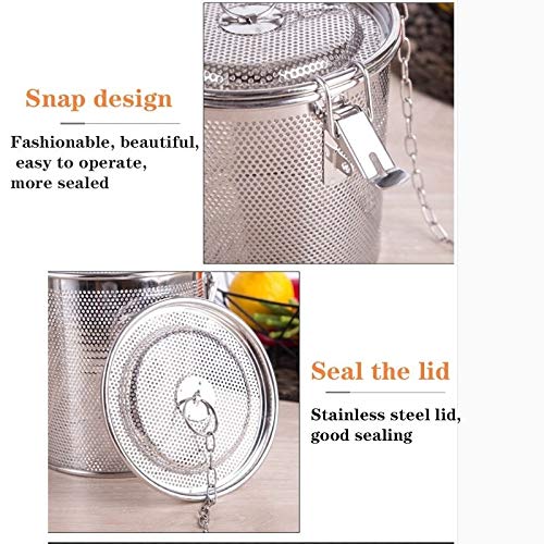 Passoire à Mailles Fines Boule à Épices Inox - Filtre à Thé Et Assaisonnement Cuisine (S/M/L) Boule épices Cuisson