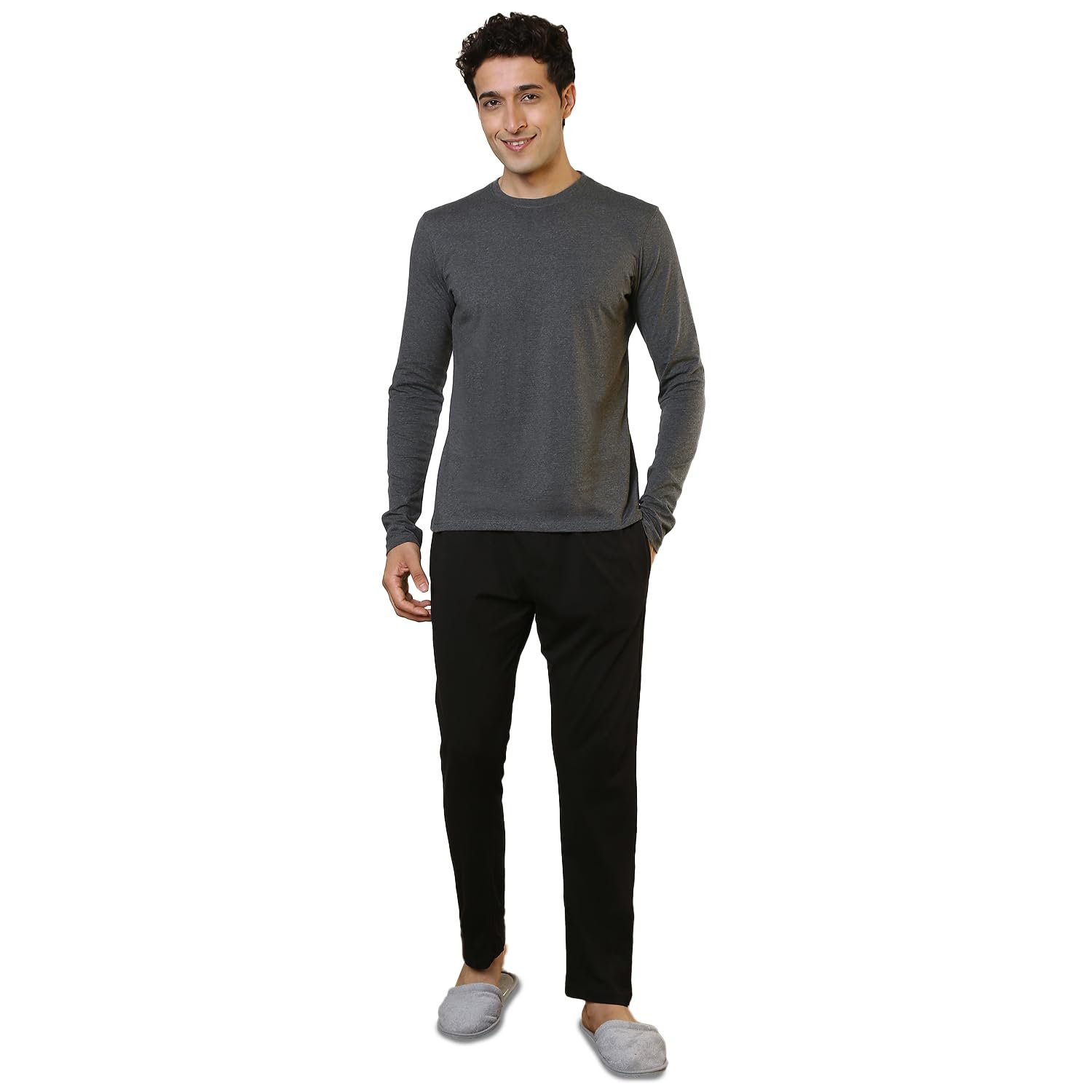 Men Full Sleeve Regular Fit Solid Pattern Pure Cotton Round Neck Garment Kit (Size: XL)-AHQF00005-X5 Multi-Colour