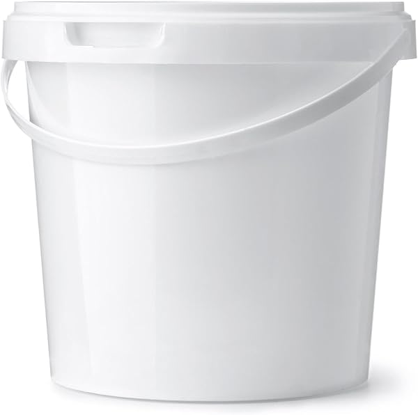 500ml White Bucket With Airtight, Leak-Proof, Tamper Evident Lid - 4