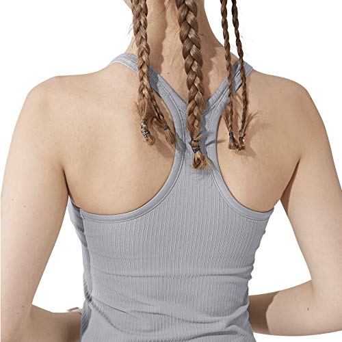 Image of sphinx cat Yoga Racerback Tank Top for Women with Built in Bra,Women's Padded Sports Bra Fitness Workout Running Shirts