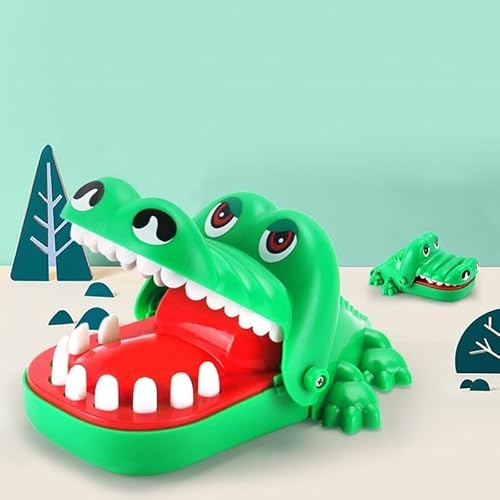 Aperta Dente Desafio Crocodilo Morde Dedo Jacaré Dentista
