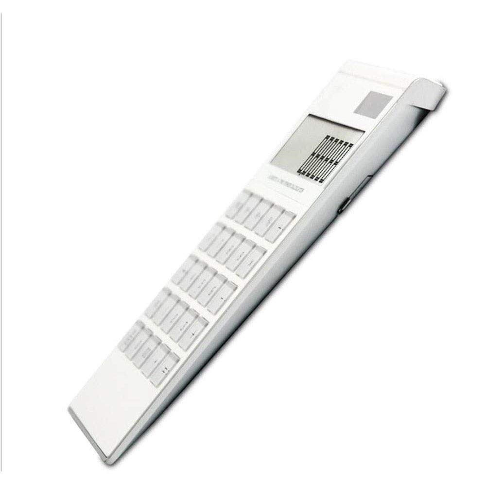 JFDBGU Calcolatrice scientifica Display Solare Portatile a Grande Schermo Calcolatrice Ultrasottile 12 cifre Power White 183 * 107 * 15mm