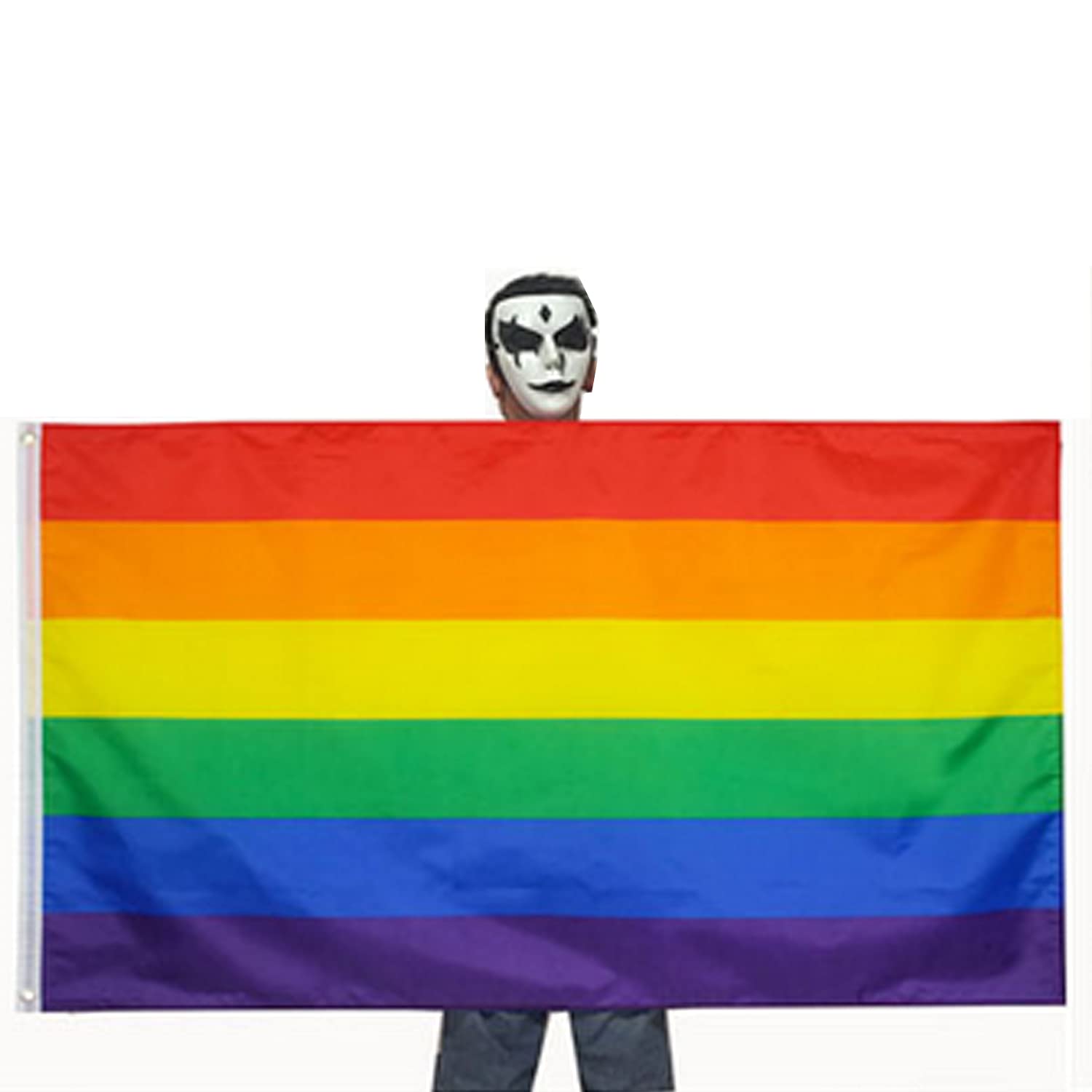 U24 Toppa Arcobaleno Gay Smiley 9x6 Cm | Termoadesiva O Da Cucire | Bandiera Orgoglio - 4