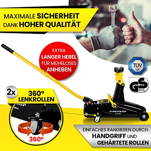 Hydraulischer Wagenheber DUNLOP PRO Edition zum Reifenwechsel