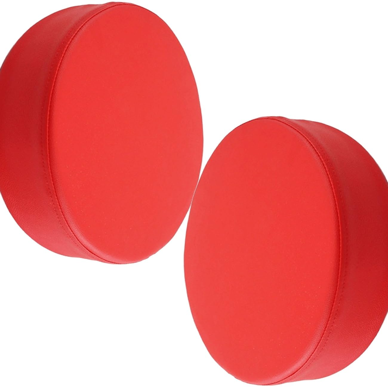 SDNAM Patio Waterproof Chair Seat Pad Comfortable Memory Foam Pad Round Outdoor Slip Chair Seat Cushion Thickened Leather Replacement Pad for Patio Furniture Home Garden(G12,2pcs 45X45X5cm)