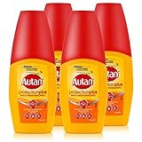 Autan Protection Plus Multi Insektenschutz Pumpspray 100ml (4er Pack) schtzt bis zu 8 Stunden vor Mcken, bis zu 5 Stunden vor Stechfliegen wie z.B. Bremsen
