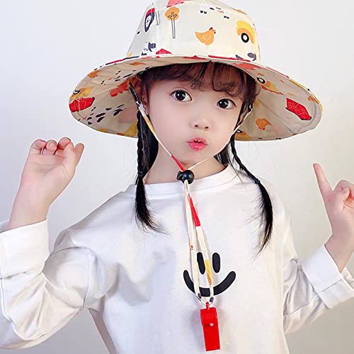 Bucket hat,Cartoon Fisherman Hat Children Basin Hat Adjustable Bucket Hat Sunscreen Spring for Boys Girls3