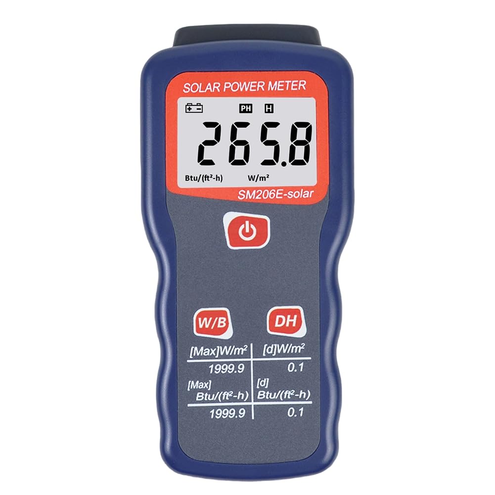Medidor de potencia solar 360-1100nm SM206E probador de luz optico para laboratorios