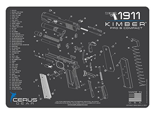 Cerus Gear Kimber Compact & Pro Schematic Promat, Charcoal Gray