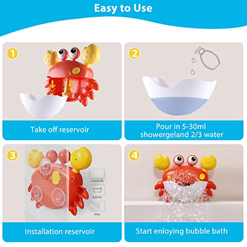 Bubble Bath Maker for The Bathtub. Blows Bubbles and Plays 12 Children’s Songs – Baby, Kids Bath Toys Makes Great Gifts for Toddlers Ages Girl Boy