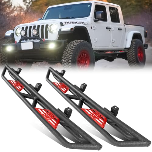 Estribos Laterales para Gladiator JT 2020-2024 Negro