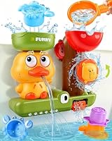 Baby Bath Toys for 1 Year Old Boys Girls Gifts, No Hole No Mould Duck Toy