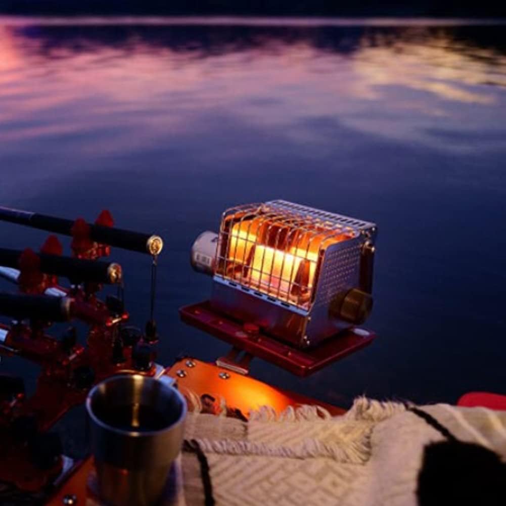 Kovea Portable heater cubic KGH-2010 with storage emotional camping 6.73x 6.3x 6.4 inch sliver