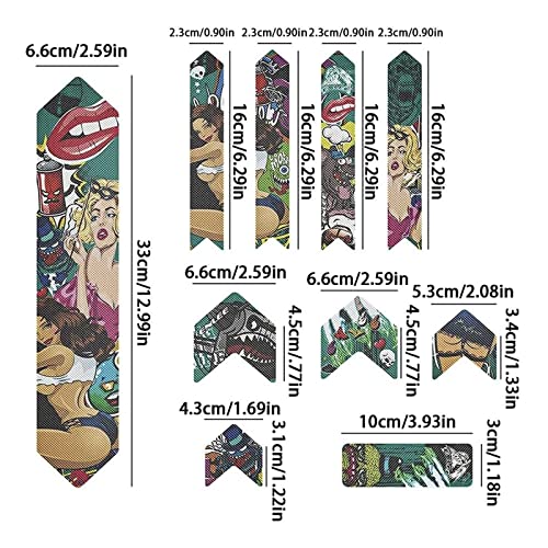 Enlee Mountain Bike Frame Protector- Do Great At Protecting Your Bicycle Frame (Colorful/Frame) #TOP1