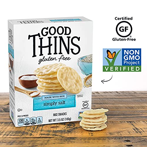 Good Thins Simply Salt Rice Snacks Gluten Free Crackers thumb #3