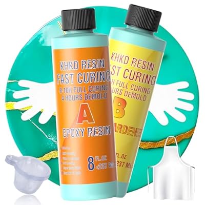 Epoxy Resin Kit - 16 OZ Fast Cure Epoxy Resin, ...