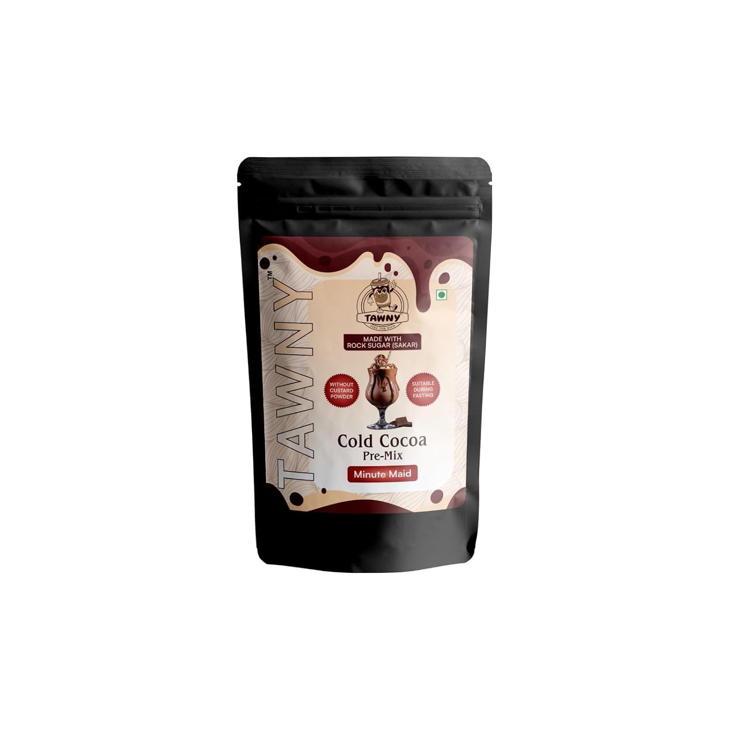 Tawny Instant Cold Cocoa Premix with Rock Sugar | Rich Chocolate Milkshake Drink Mix | Smooth Cocoa Beverage Powder | Quick Preparation with Chilled Milk | Fasting-Friendly | No Custard Powder | Pack of 1-image-21