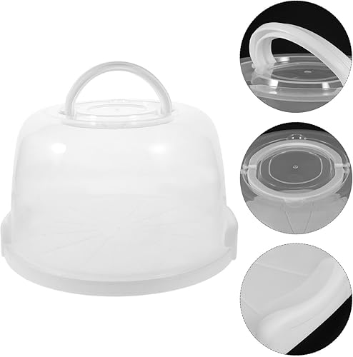 Miniatura 6 de Kichvoe Caja multifunción para tartas, portador de tartas, caja de pastel de cumpleaños, pasteles, cubierta de pasteles, soporte portátil para