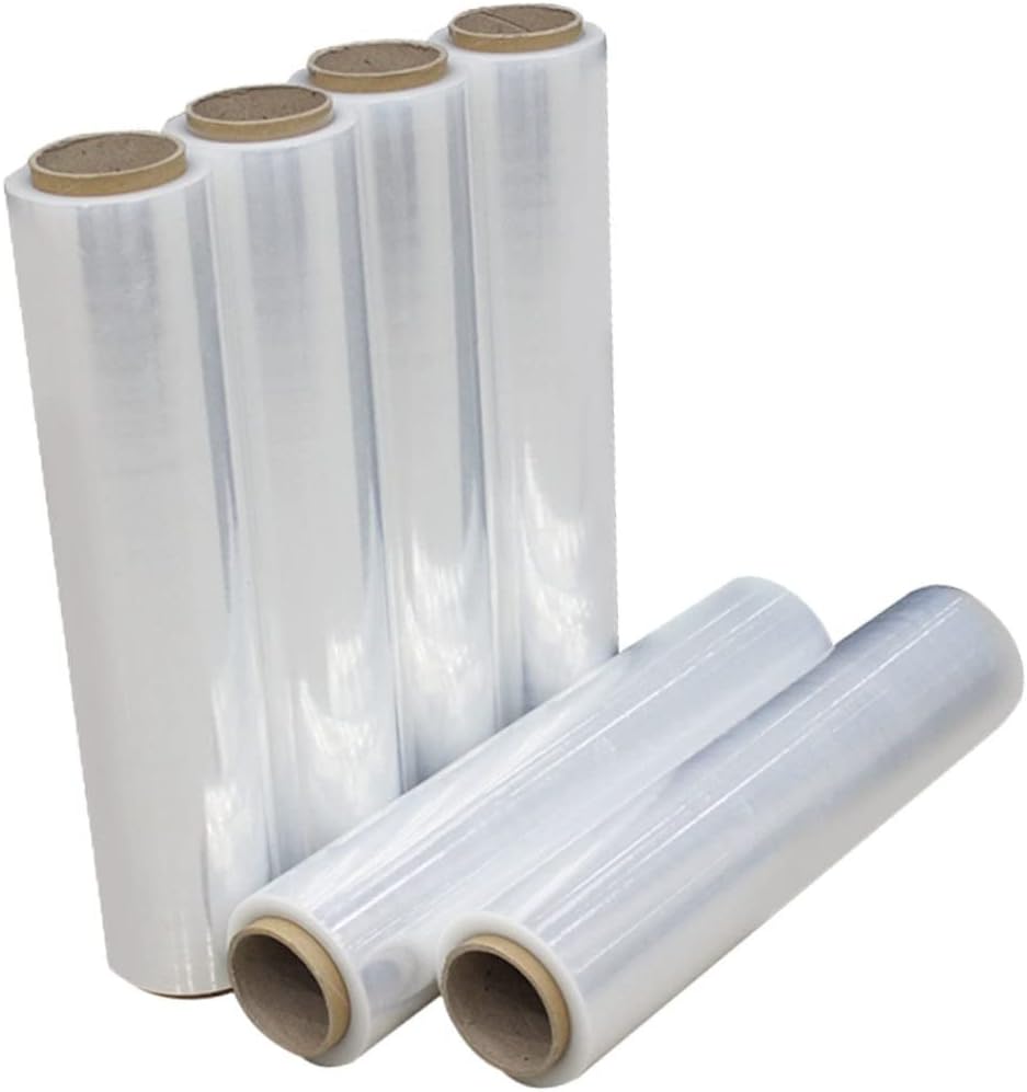 1roll Stretch Wrap Film Self-Adhesive Packing Film for Moving Furniture and Warehouse Use and Wear-Resistant Pallet Shrink Wrap