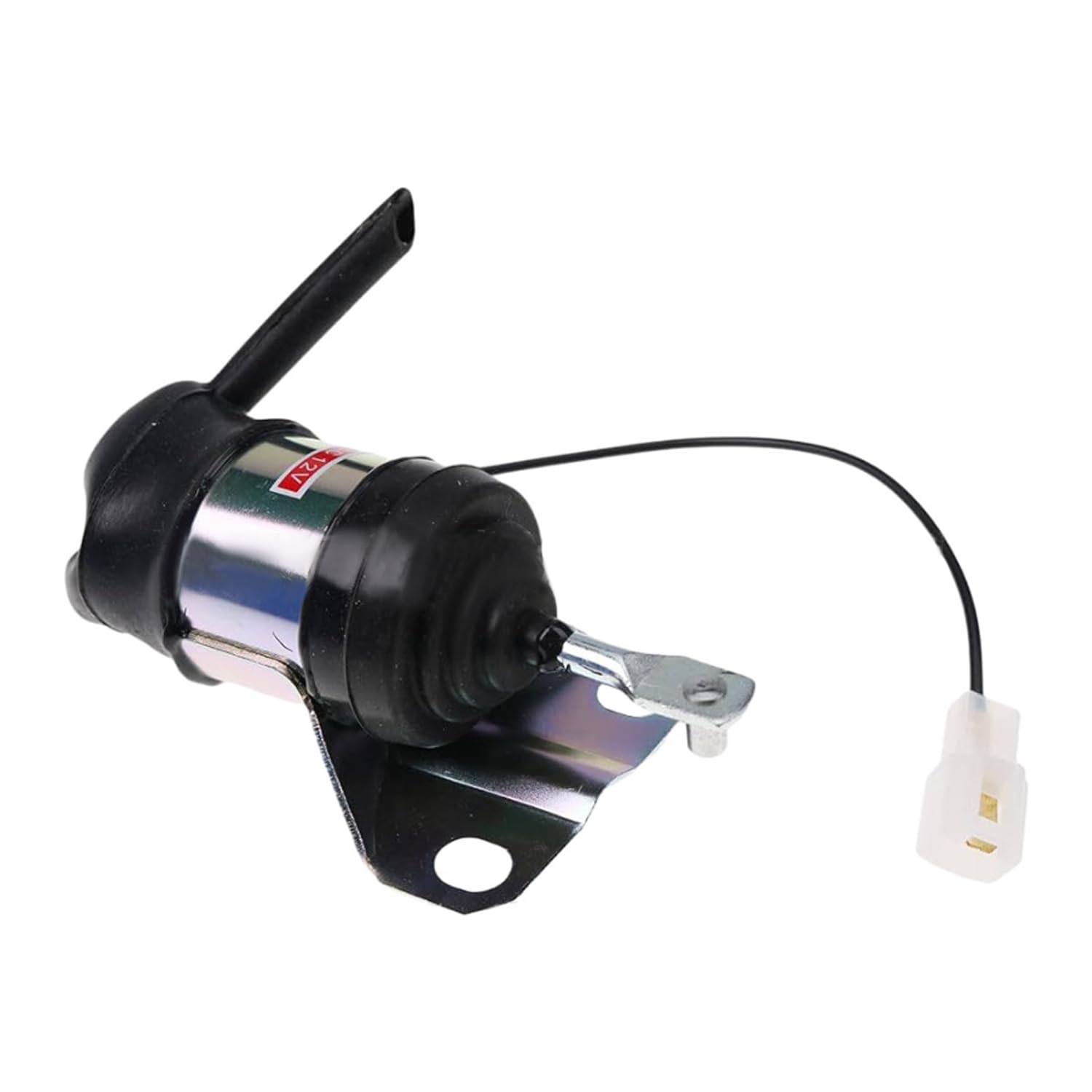 6655120 Válvula solenoide de cierre de combustible de 12 V compatible con cortacésped Kubota G1900S GR2120B ZD21 TG1860 Tractor BX1830D BX24D compatible con retroexcavadoras Bobcat BL475