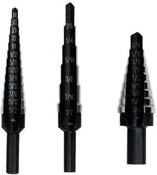 Irwin Tools IRWIN Step Drill Bit Set, 3-Piece 10502ZR