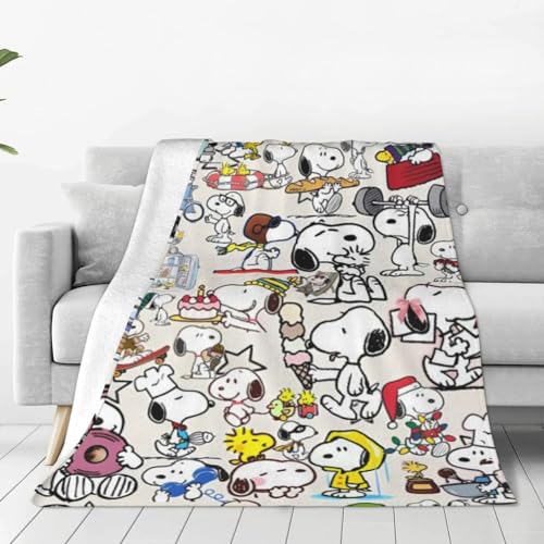 ブランケット スヌーピー (3) 毛布 ひざ掛け フランネル毛布 マイクロファイバー 軽量 暖かい 四季対応 子供用 保育園 オフィス 旅行 出張 車内 キャンプ 冷房対策 102cm x 76cm
