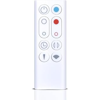 New Replacement Remote Control for Dyson Hot+Cool Fan Heater AM09 Part NO.966538-01 White