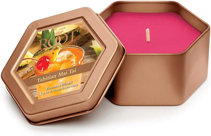 Root Candles Scented Votive Candles Beeswax Blend Premium Handcrafted 20-Hour Votives, 18-Count, Tea Leaf & Honey