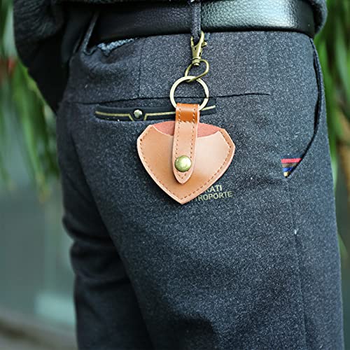 Rayzm Keychain porte-médiators avec médiators 6pcs, sacoche en cuir pour plectres guitare, cravate bouton tête de serre… - Les Beatles, Paul McCartney, John Lennon, RIngo Starr, George Harrison Rayzm Keychain porte-médiators avec médiators 6pcs, sacoche en cuir pour plectres guitare, cravate bouton tête de serre… – Image 8