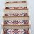 BAOLIVE Non-Slip Stair Treads for Wooden Steps, Set of 4, 30"x8" Indoor Stair Runner, Reusable Rubber Backing Safety Stair Carpet Treads for Pets, Kids & Elders (Boho - 4Orange)