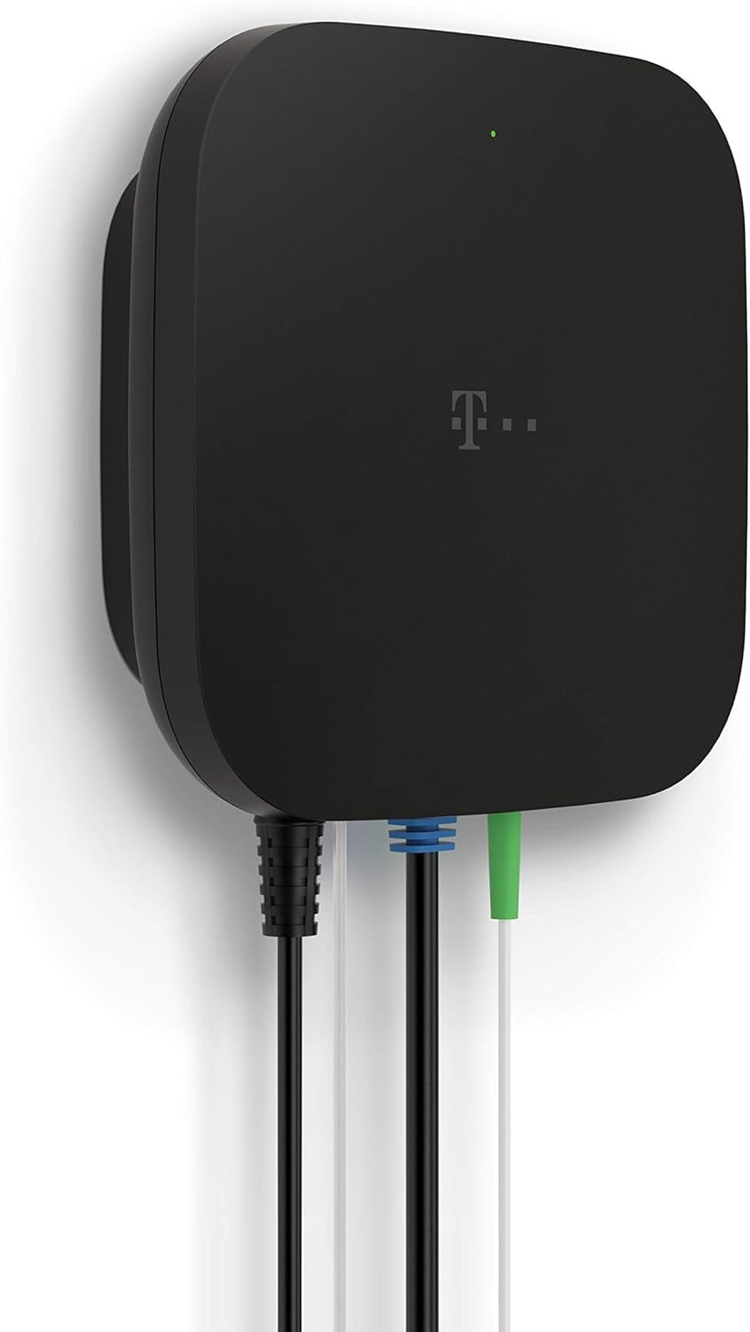 Telekom Glasfaser Modem 2 & Elfcam® - LWL Glasfaser-Kabel Simplex LC/APC 8° zu LC/APC 8° Stecker, 9/125μm OS2 Patchkabel LSZH, FTTH Lichtwellenleiter, Weiß (10M)