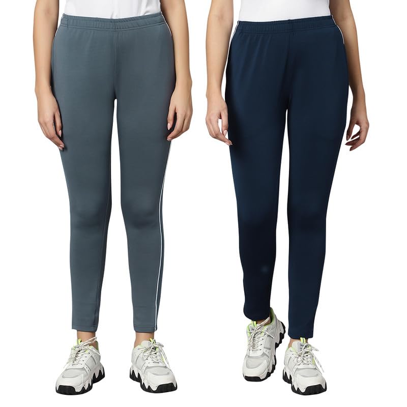 Image of omtex Track Pants for Women with Pockets Elastic Waist Workout Sport,Gym Pants,Yoga Running Pants with Multicolor Trackpants for Women