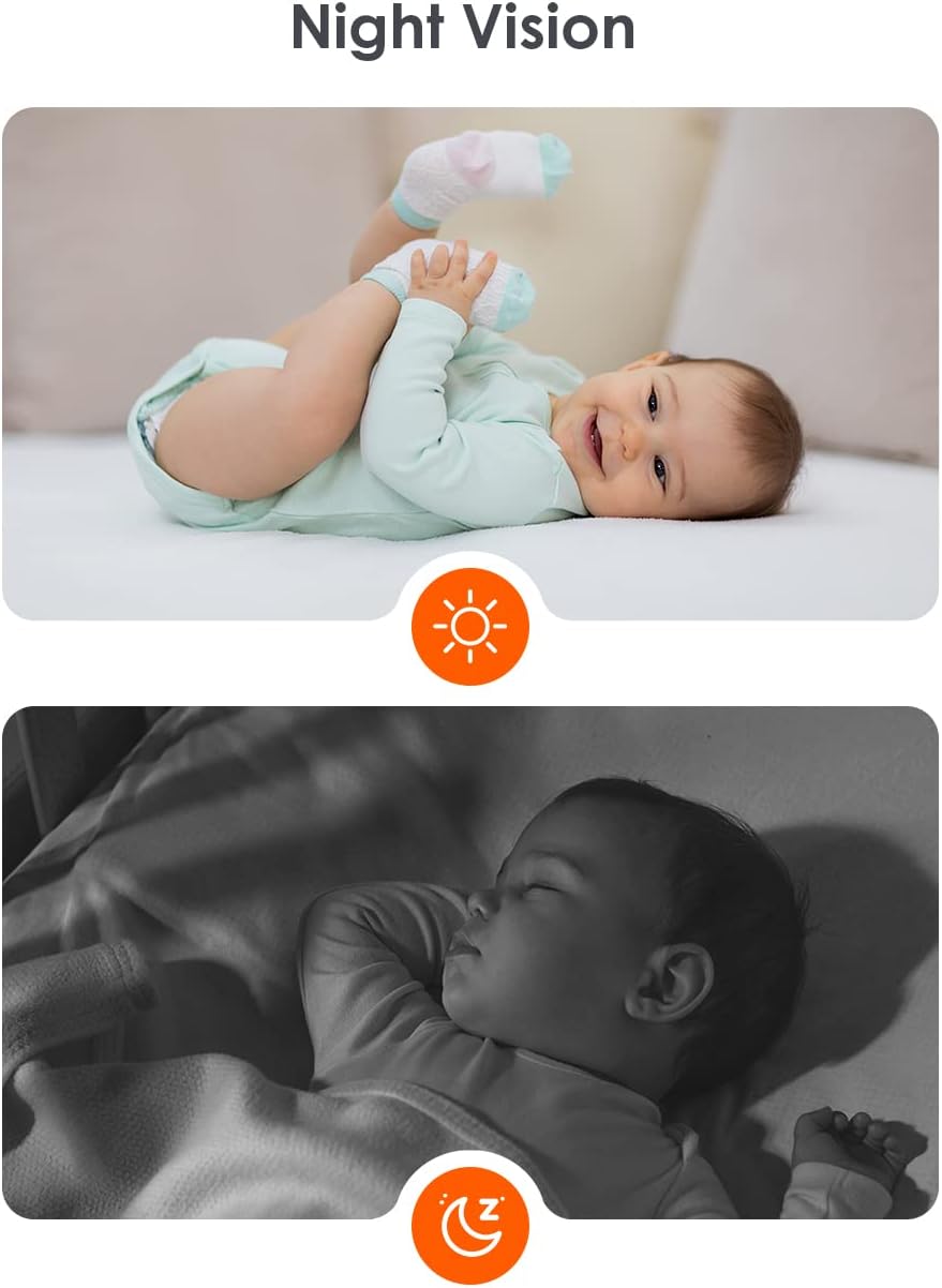 Babytime Pet Camera, Indoor 2K 360° Wi-Fi Smart Camera with Night Vision, Motion Detection, Two-Way Audio, Compatible with Alex