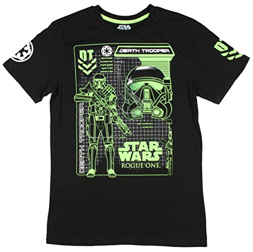 Star Wars Rogue One Death Trooper Schematic Graphic T-Shirt (X-Large)